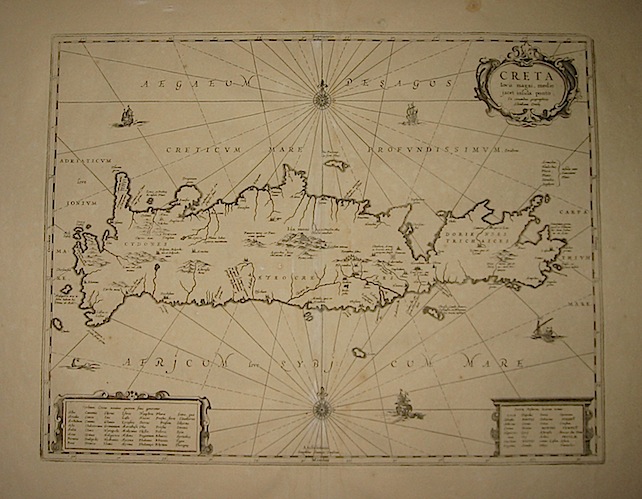 Ortelius Abraham (1528-1598) Creta Iovis magni, medio jacet insula ponto... 1700 Amsterdam 